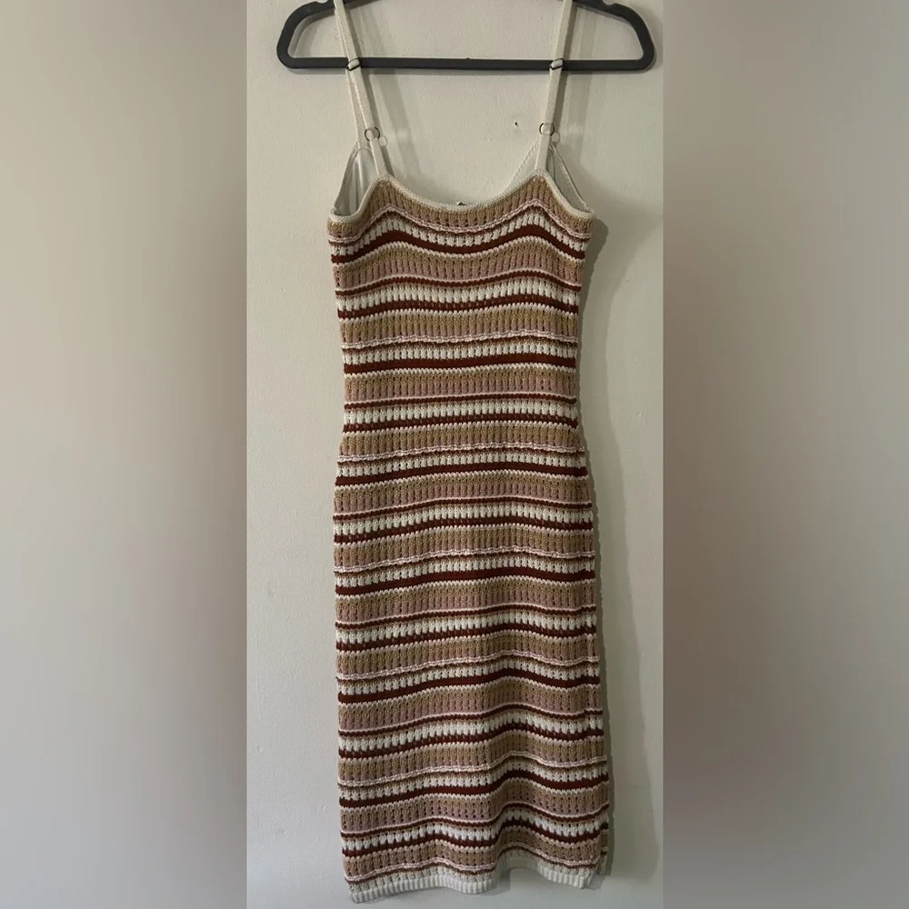Olive & Oak Multicolor Striped Midi Dress - Picture 3 of 6